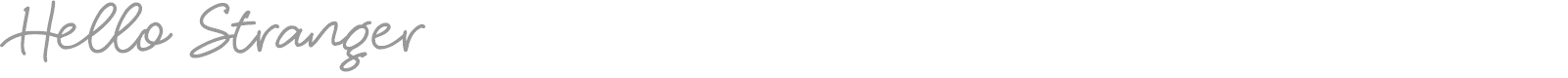 Hello Stranger font preview